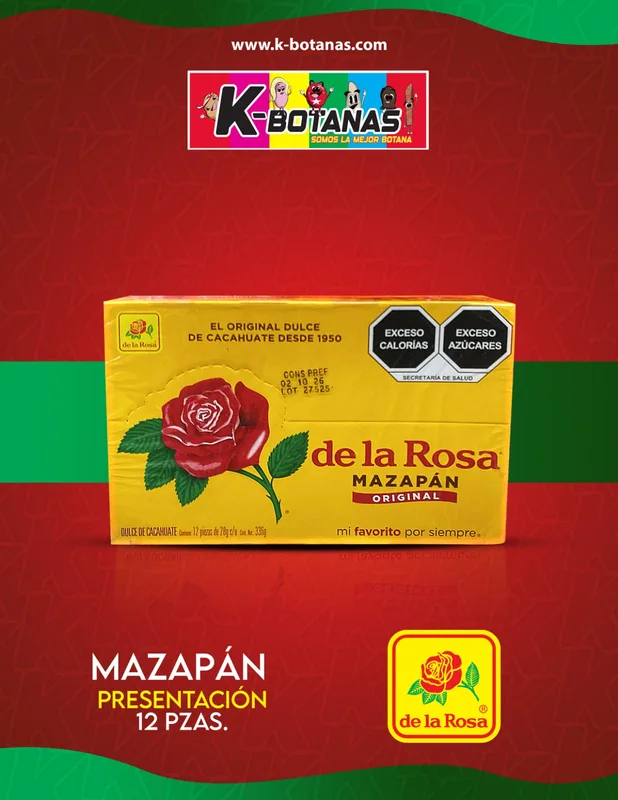 Mazapan de la rosa Mazapán 12 pzs