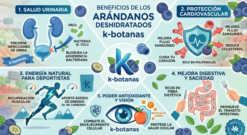 Arándanos Mexicanos K-Botanas: Superalimento Saludable de Pachuca