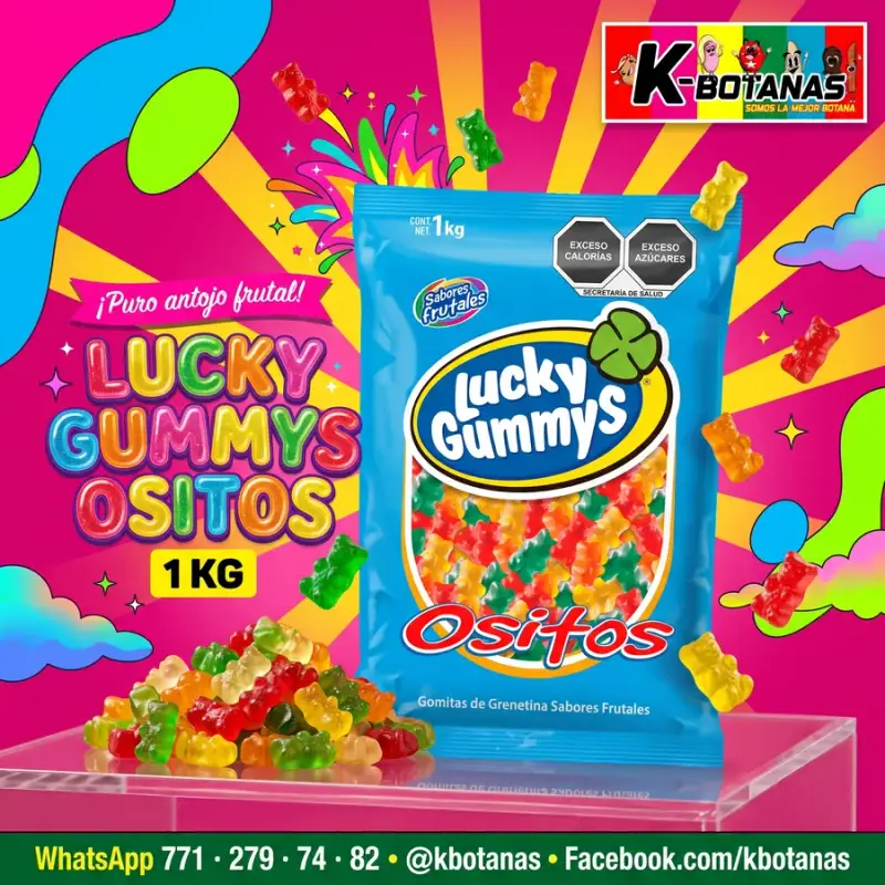 Cuanda Goma Lucky Gummys Ositos 1 Kg