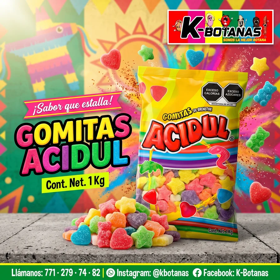 Acidul gomitas Estrella Neón Creamy 1Kg